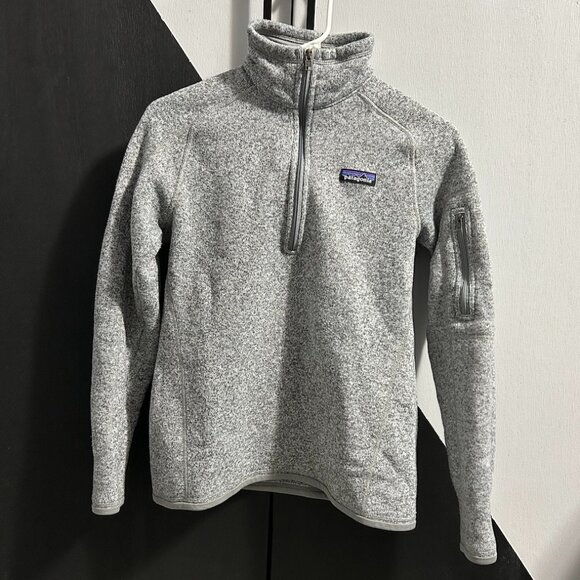 Patagonia Gray Women's Better Sweater 1/4 Zip Fleece Women's Size S - Picture 1 of 10